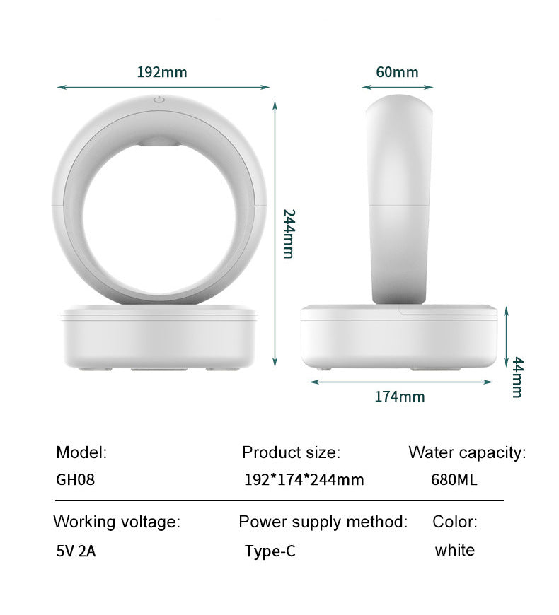 Anti-gravity Air Mute Countercurrent Humidifier