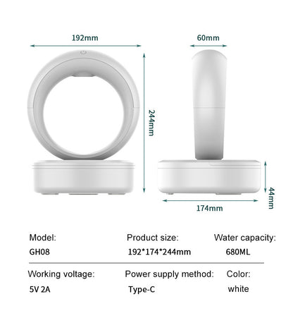 Anti-gravity Air Mute Countercurrent Humidifier